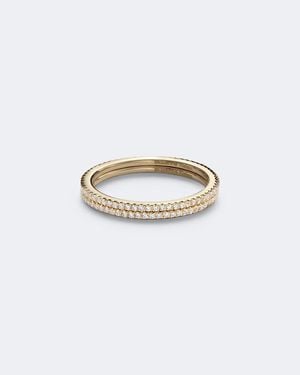 Suzanne Kalan Vorsteckringe Mini Fuer Smart Ringe Aus 18Kt Gelbgold Mit Diamanten - Weiß