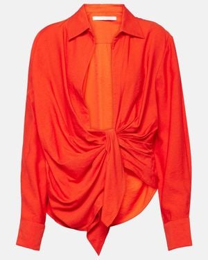 Jacquemus La Chemise Bahia Gathered Shirt