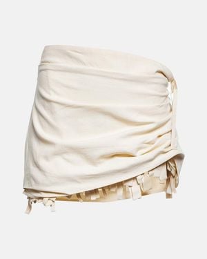 Jacquemus 'la Jupe Baonio' Miniskirt - Natural
