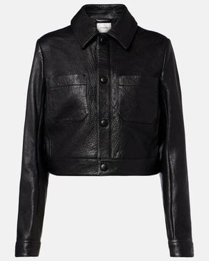 FRAME The Small Leather Jacket - Black