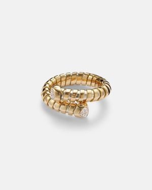 Marina B Ring Trisolina Aus 18Kt Gelbgold Mit Diamanten - Weiß