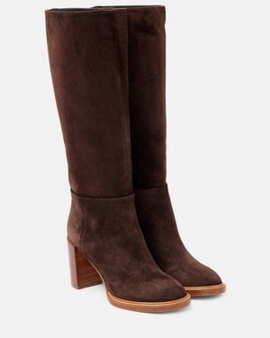 Gabriela Hearst Bocca Suede Knee-High Boots - Brown
