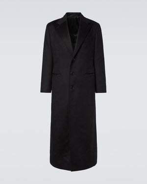 Saman Amel Wool And Cashmere Overcoat - Black