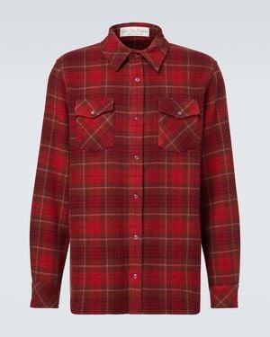God's True Cashmere Love Cashmere Shirt With Amethyst - Red