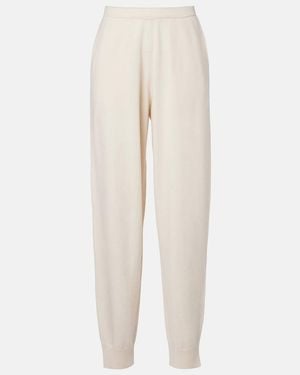 Jardin Des Orangers Wool And Cashmere Joggers - Natural