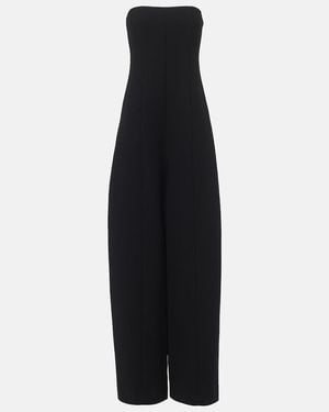 KHAITE Lennex Corset Crepe Jumpsuit - Black