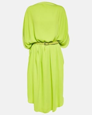 MM6 by Maison Margiela Belted Midi Dress - Green