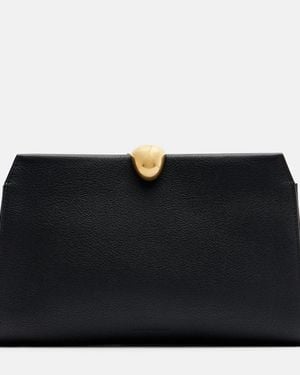 Nour Hammour Clutch Lou Aus Leder - Schwarz