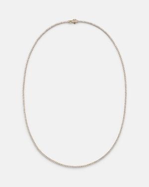STONE AND STRAND 14Kt Tennis Necklace With Diamonds - White