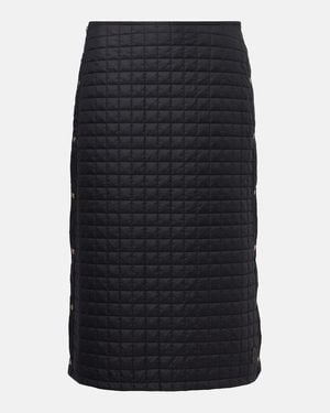 Moncler Quilted Padded Midi Skirt - Blue