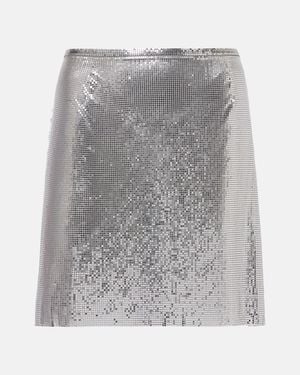 Rabanne Chainmail Miniskirt - Grey