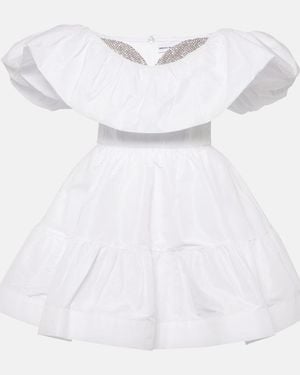 Rebecca Vallance Bridal Mallory Off-Shoulder Minidress - White