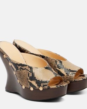 Magda Butrym Wedge-Pantoletten 115 Aus Leder - Braun