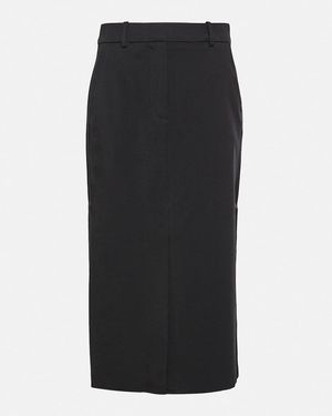 Co. Wool-Blend Pencil Skirt - Black