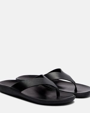 The Row Sandalen Leger Aus Leder - Braun