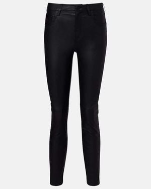 AG Jeans Schmale Hose Mari Aus Leder - Blau