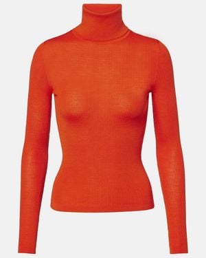 Saint Laurent Jersey De Lana, Cachemir Y Seda - Rojo
