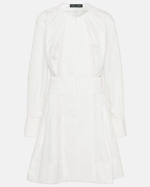 Proenza Schouler Eileen Cotton Poplin Minidress - White