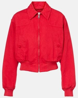 Prada Cotton Trucker Jacket - Red