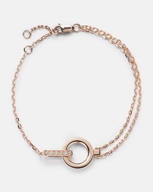 Repossi Brazalete Berbere De Oro Rosa De 18 Ct Don Diamantes - Metálico