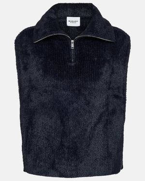 Isabel Marant Milie High-Neck Jumper Vest - Blue