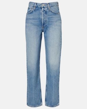 Agolde '90S Mid-Rise Straight Jeans - Blue