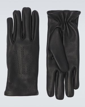 Lardini Leather Gloves - Black
