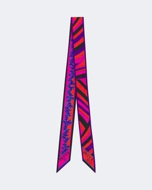 PUCCI Tuch Selva Und Iride Aus Seiden-Twill - Lila