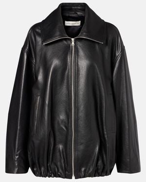 Nour Hammour Elisse Leather Jacket - Black