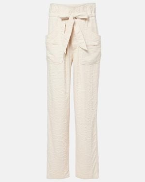 Isabel Marant Serida Straight Trousers - Natural