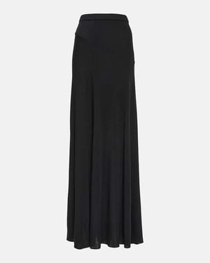 Tom Ford High-Rise Jersey Maxi Skirt - Black