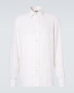 Rubinacci Linen Shirt - White