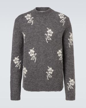 Jil Sander Pullover Aus Einem Alpakawollgemisch - Grau