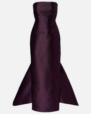 Solace London Imani Satin Gown - Purple