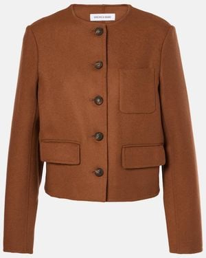 Veronica Beard Lyssa Wool-Blend Jacket - Brown