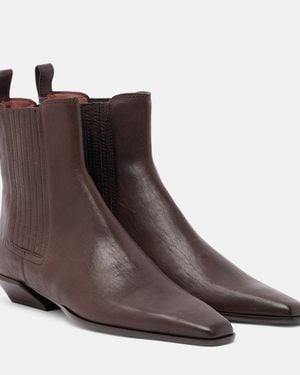 Paris Texas Bettina Leather Ankle Boots - Brown