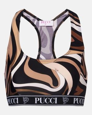 PUCCI Marmo Sports Bra - Black