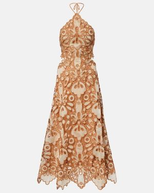 Johanna Ortiz Lace Guipure Maxi Dress - Natural