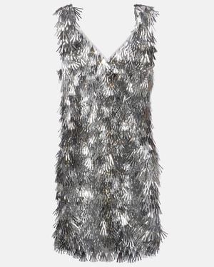 Rabanne Embellished Minidress - Grey