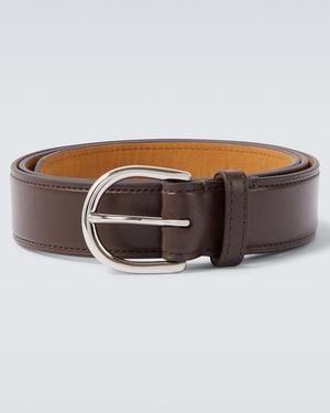 George Cleverley Leather Belt - Brown