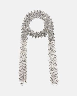 Dries Van Noten Embellished Fringed Necklace - White