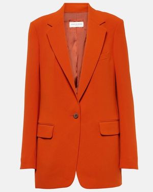 Dries Van Noten Crepe Blazer - Orange