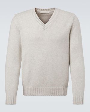 Saman Amel Pullover Kay Aus Kaschmir - Weiß