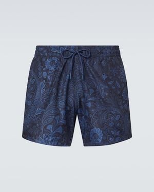 Etro Paisley Swim Trunks - Blue