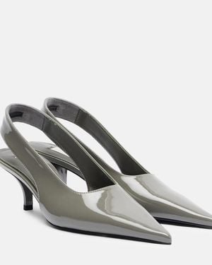 TOTEME Slingback-Pumps Aus Lackleder - Mettallic