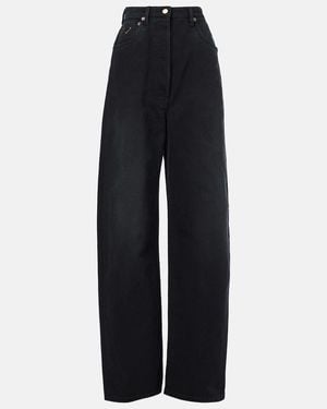 Prada High-Rise Wide-Leg Jeans - Blue