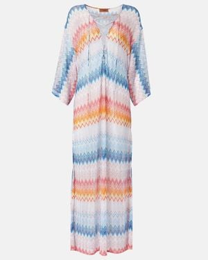 Missoni Kaftan Aus Haekelstrick - Blau