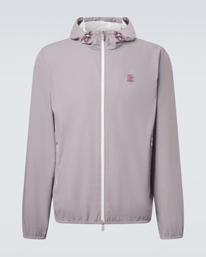 Brunello Cucinelli Logo Jacket - Purple