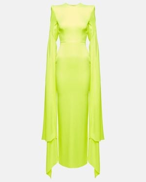 Alex Perry Bennett Satin Gown - Yellow
