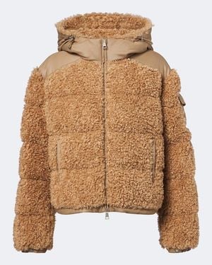 Moncler Alpestre Teddy Down Jacket - Brown